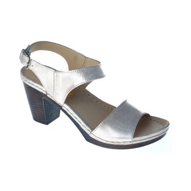 SANDAŁY DAMSKIE SKÓRZANE WIELBUT PLATYNA 536